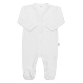 Kojenecký bavlněný overal New Baby Practical bílý kluk - velikost 80 (9-12m)