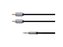 Kabel KRUGER & MATZ JACK 3.5 stereo/2xCINCH 1m KM0309