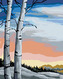 Malování podle čísel - BŘÍZY - 80x100 cm, bez rámu a bez vypnutí plátna