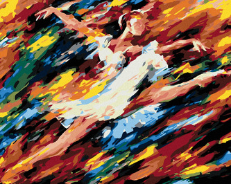 Malování podle čísel - TANEČNICE - 80x100 cm, vypnuté plátno na rám