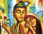 Malování podle čísel - BUDDHA SE ŽENOU - 40x50 cm, vypnuté plátno na rám