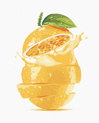 Malování podle čísel - CITRON - 40x50 cm, bez rámu a bez vypnutí plátna