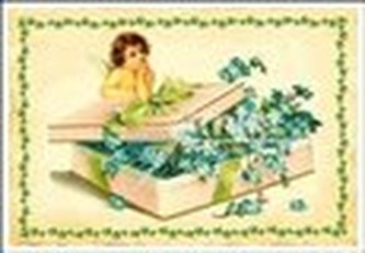 Pohlednice - Andělíček a pomněnky