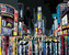Malování podle čísel - POHLED NA NOČNÍ NEW YORK - 80x100 cm, bez rámu a bez vypnutí plátna