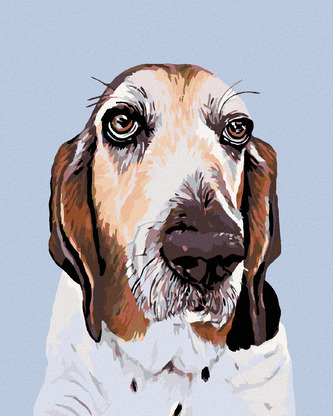Malování podle čísel - BASET - 80x100 cm, bez rámu a bez vypnutí plátna