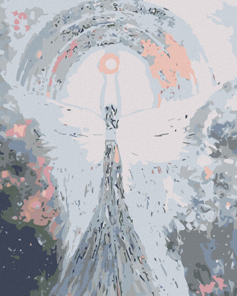 Malování podle čísel - ANDĚLÉ OD LENKY - PEACE ANGEL - 40x50 cm, bez rámu a bez vypnutí plátna