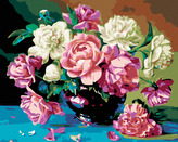 Malování podle čísel - A ZASE PIVOŇKY - 80x100 cm, bez rámu a bez vypnutí plátna