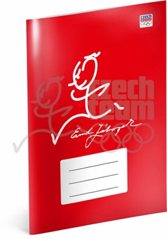 Sešit - Český olympijský tým, linkovaný, 40 listů, A5