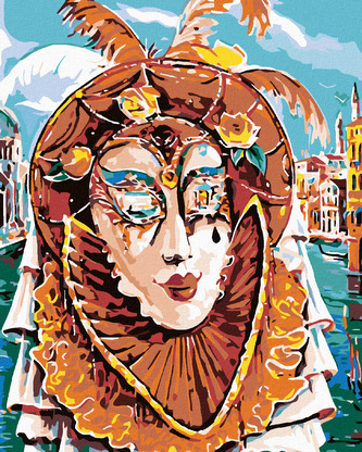Malování podle čísel - KARNEVAL V RIU - 80x100 cm, bez rámu a bez vypnutí plátna