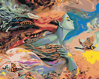 Malování podle čísel - MATKA PŘÍRODA - 80x100 cm, vypnuté plátno na rám