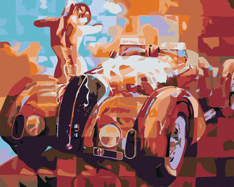 Malování podle čísel - VETERÁN - 80x100 cm, vypnuté plátno na rám