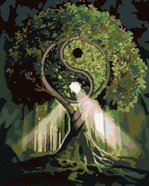 Malování podle čísel - STROM HARMONIE - 80x100 cm, vypnuté plátno na rám