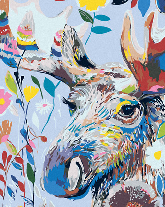 Malování podle čísel - KVĚTINOVÝ LOS - 40x50 cm, vypnuté plátno na rám