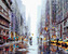 Malování podle čísel - RUŠNÁ ULICE V NEW YORKU II (RICHARD MACNEIL) - 80x100 cm, bez rámu a bez vypnutí plátna