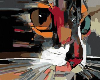 Malování podle čísel - ABSTRAKTNÍ KOČKA - 80x100 cm, bez rámu a bez vypnutí plátna Malování podle čísel - ABSTRAKTNÍ KOČKA - 80x100 cm, bez rámu a bez vypnutí plátna