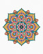 Malování podle čísel - MANDALA III - 80x100 cm, bez rámu a bez vypnutí plátna