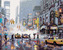 Malování podle čísel - RUŠNÁ ULICE V NEW YORKU (RICHARD MACNEIL) - 40x50 cm, bez rámu a bez vypnutí plátna