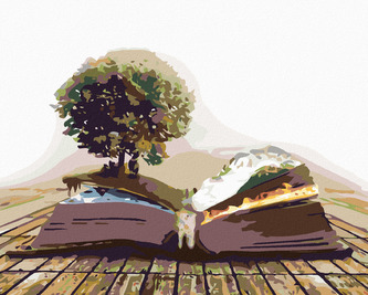 Malování podle čísel - KNIHA ŽIVOTA - 80x100 cm, vypnuté plátno na rám