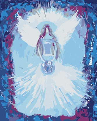 Malování podle čísel - ANDĚLÉ OD LENKY - UNIVERSE ANGEL - 40x50 cm, bez rámu a bez vypnutí plátna