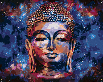 Malování podle čísel - HVĚZDNÝ BUDDHA II - 40x50 cm, vypnuté plátno na rám