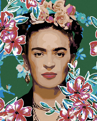 Malování podle čísel - FRIDA KAHLO I. - 80x100 cm, vypnuté plátno na rám