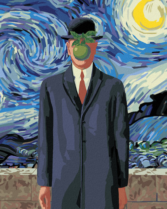 Malování podle čísel - SYN ČLOVĚKA INSPIRACE VAN GOGHEM - 80x100 cm, vypnuté plátno na rám