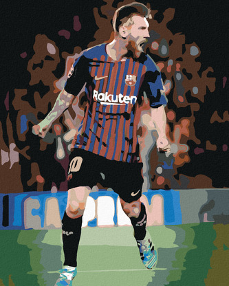 Malování podle čísel - LIONEL MESSI - 80x100 cm, vypnuté plátno na rám
