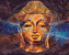 Malování podle čísel - HVĚZDNÝ BUDDHA - 40x50 cm, bez rámu a bez vypnutí plátna