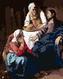 Malování podle čísel - KRISTUS U MARIE A MARTY (J. VERMEER) - 40x50 cm, vypnuté plátno na rám