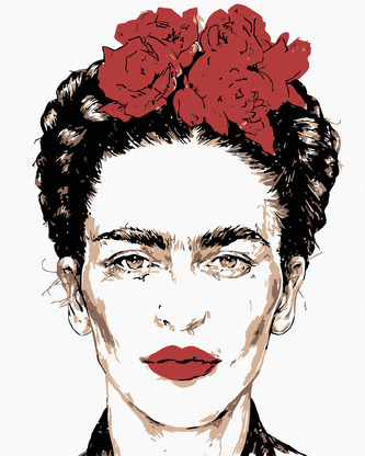 Malování podle čísel - FRIDA KAHLO - 80x100 cm, bez rámu a bez vypnutí plátna