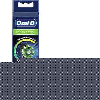 Oral B Náhradní kartáčkové hlavice s technologií CleanMaximiser CrossAction Black Varianta 4 ks unisex