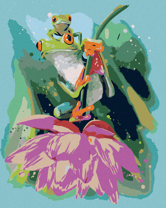 Malování podle čísel - ROSNIČKY - 40x50 cm, bez rámu a bez vypnutí plátna