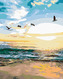 Malování podle čísel - RACKOVÉ NAD PÍSKEM - 40x50 cm, bez rámu a bez vypnutí plátna