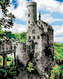 Malování podle čísel - RYTÍŘSKÝ HRAD - 80x100 cm, vypnuté plátno na rám
