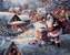 Malování podle čísel - SANTA CLAUS S DÁRKY - 80x100 cm, vypnuté plátno na rám