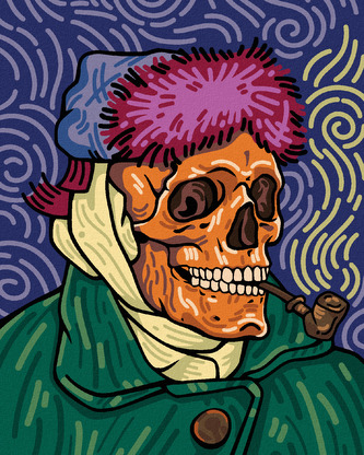 Malování podle čísel - VINCENT VAN GOGH LEBKA - 80x100 cm, vypnuté plátno na rám