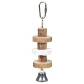 Natural Living-dřevěná kolečka, lávový kámen pro ptáky 16cm