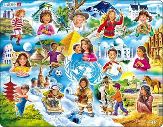 Puzzle Deti vo svete 15 dielikov