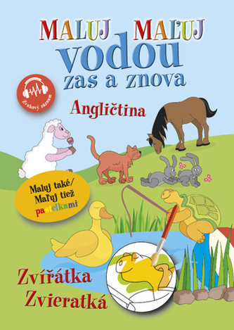 Maľuj vodou zas a znova Angličtina Zvieratká