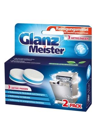 Glanz Meister čistič myčky nádobí tablety 2 ks