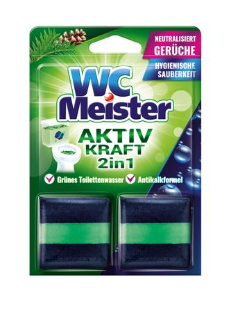 WC Meister kostka do splachovače 2x50g - vůně lesu