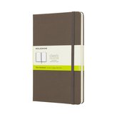 Moleskine: Zápisník tvrdý čistý hnědý L