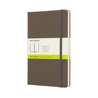 Moleskine: Zápisník tvrdý čistý hnědý L