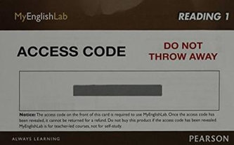 MyEnglishLab Reading 1 (Student Access Code)