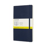 Moleskine: Zápisník měkký čtverečkovaný modrý L