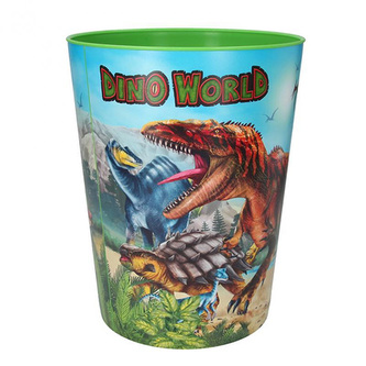 Plastový odpadkový koš Dino World ASST, Zelený, dinosauři