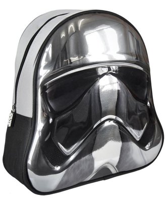 Dětský 3D batoh Star Wars VIII|Hvězdné války VIII: Stormtrooper (objem 8 litrů|25 x 31 x 10 cm) šedý polyester