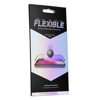 Tvrzené sklo 5D FLEXIBLE NANO iPhone 13, 13 Pro, 14, 16e černá