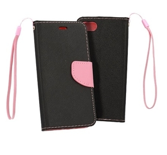 Pouzdro FANCY Diary Xiaomi Mi 9 barva černá/růžová
