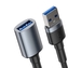 Baseus prodlužovací kabel samec USB 3.0, samice USB 2A, 1M barva černá